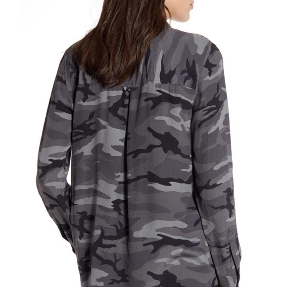 BOGO! Rails Rhett Charcoal Camo Button Front Shirt XS - Picture 3 of 11